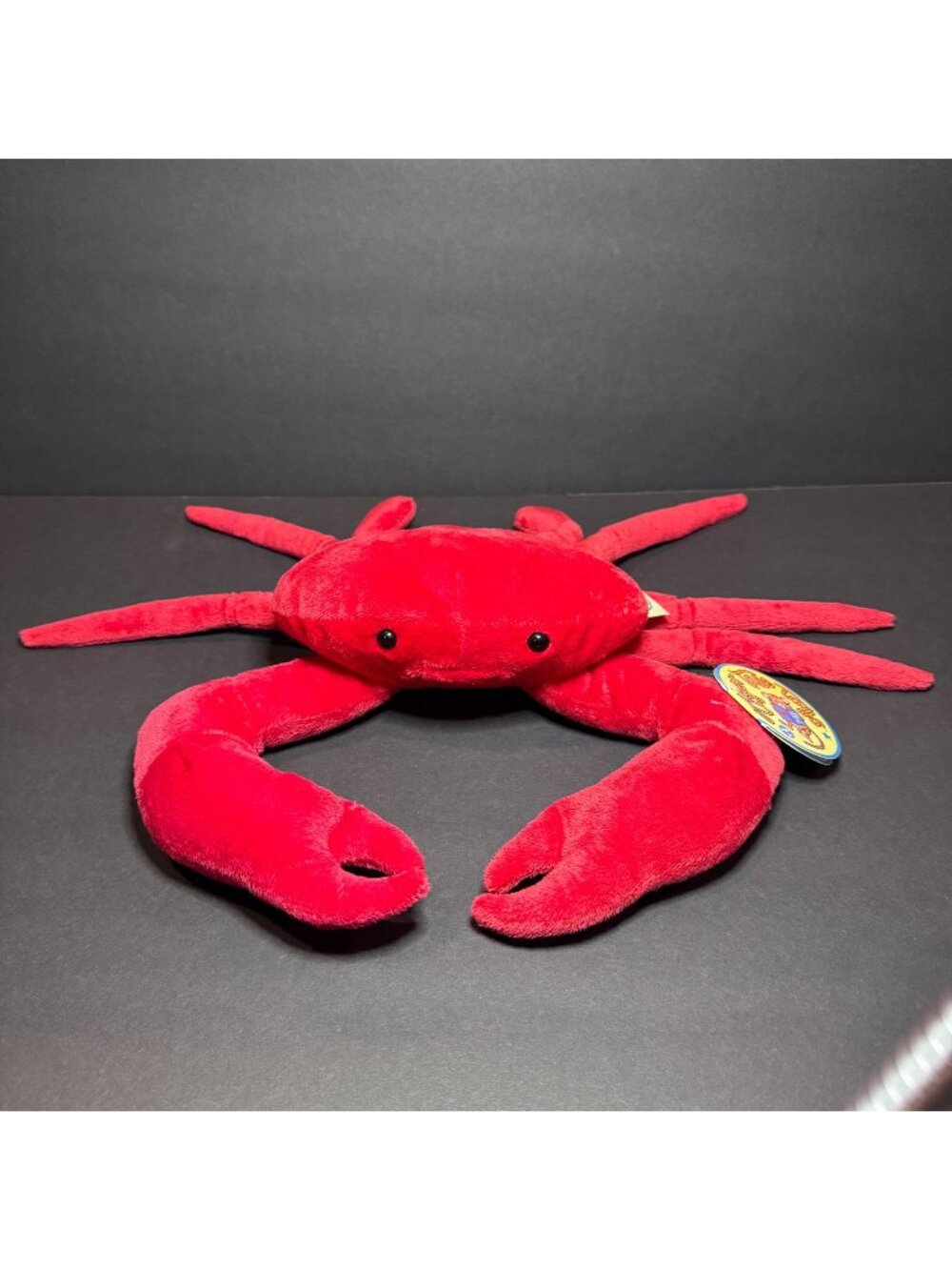 HK32 - "Cora the Crab Red Plush Stuffed Animal NWT VIAHART Tiger Tale Toys